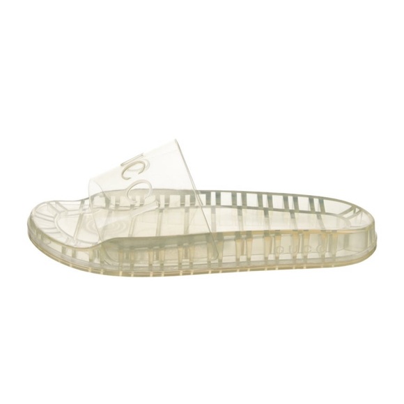 Gucci Printed Clear Sandals - Picture 1 of 5